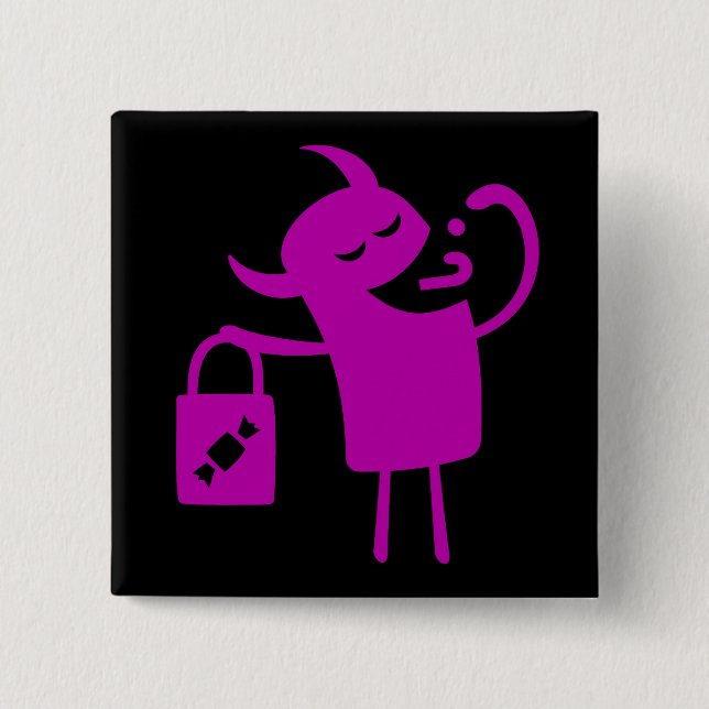 Halloween Clip Art Monster Bus eller Bjudare Knapp (Framsida)