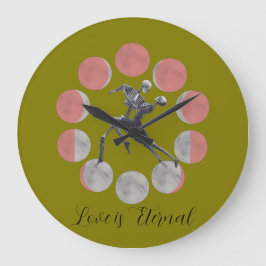 Halloween Clock - Celebrating Love is Eternal Stor Klocka