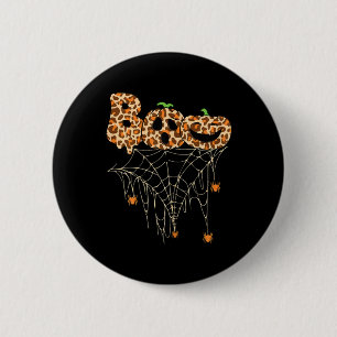 Halloween Clothes Spindelnät Fall Pumpkin Cheetah Knapp