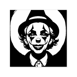~ HALLOWEEN ~ Clown Kostym ritning ~ Självfärgande Stämpel