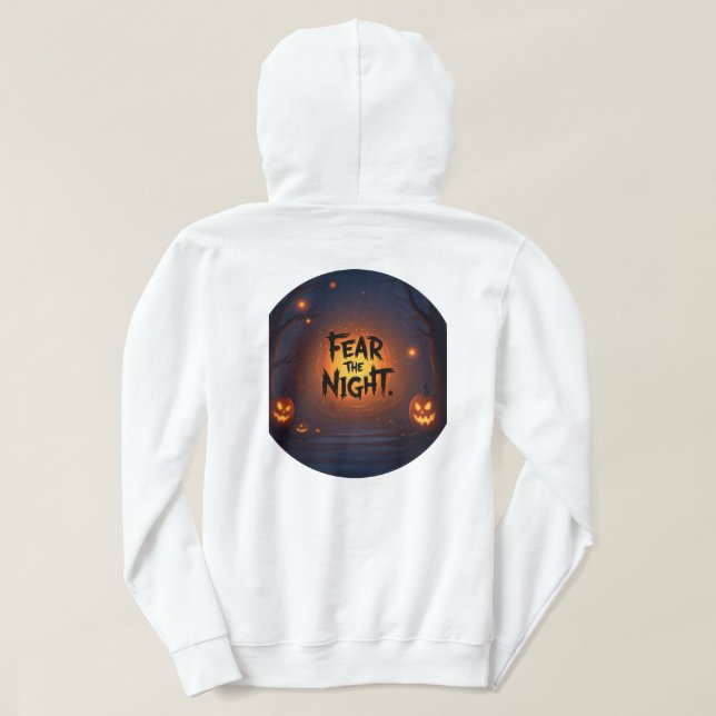 Halloween Clown Sitta om Jack i Spooky Forest Hoodie (Design baksida)