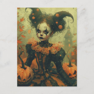 Halloween Clown Vykort