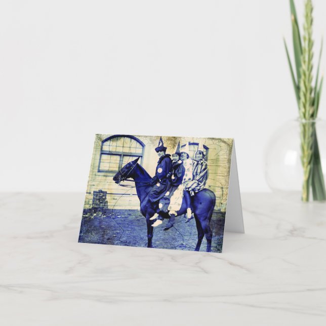 Halloween Clowns på A Horse Kort (Framsida)