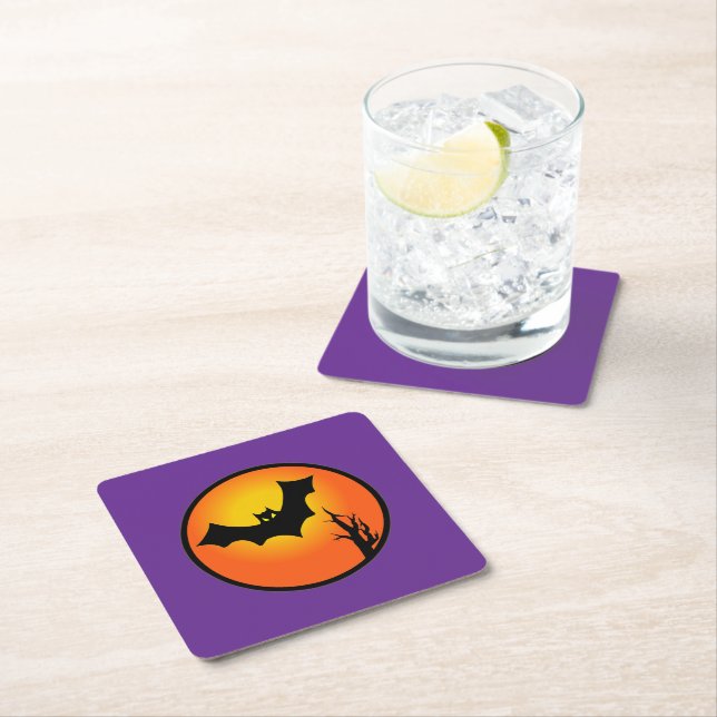 Halloween Coasters  Underlägg Papper Kvadrat (Insitu)