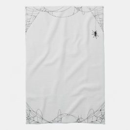 Halloween Cobwebs design Kökshandduk