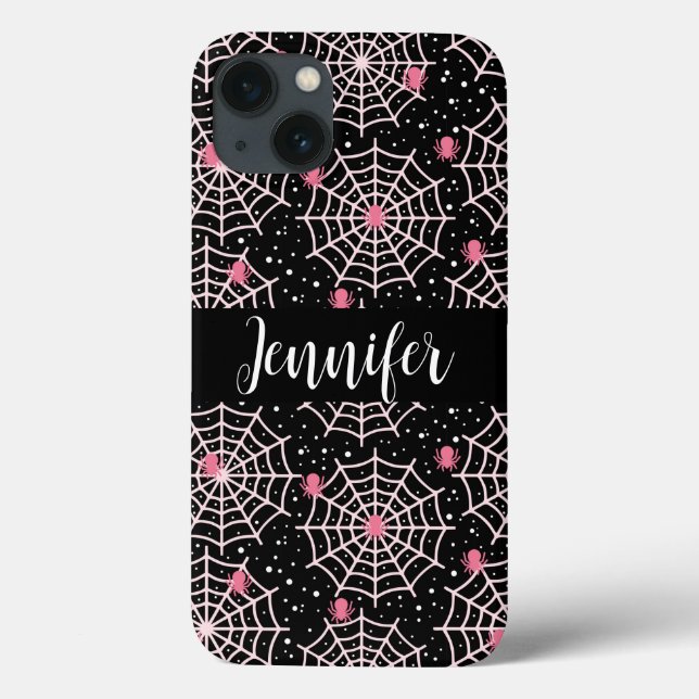 Halloween Cobwebs & Spiders Mönster (Baksida)