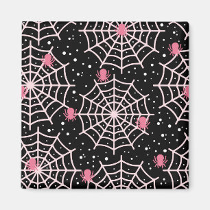 Halloween Cobwebs & Spiders Mönster Magnet