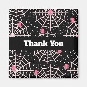Halloween Cobwebs & Spiders Mönster Tack Magnet