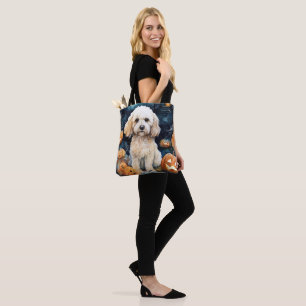 Halloween Cockapoo med pumpor Scary Tygkasse
