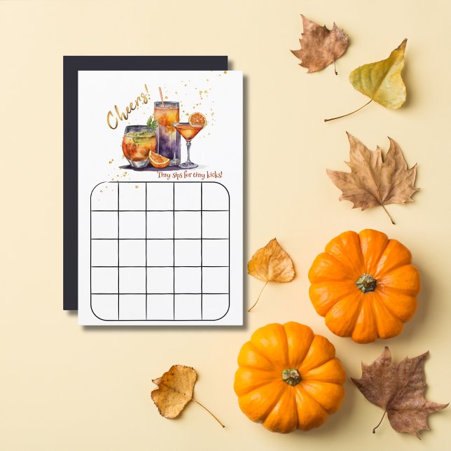 Halloween Cocktail Drinks Baby Shower Game (Skapare uppladdad)