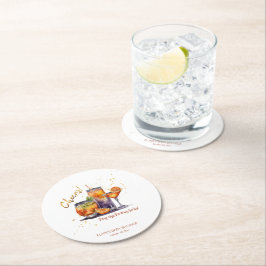 Halloween Cocktail Drinks Baby Shower Underlägg Papper Rund