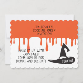 Halloween Cocktail-nattbjudande Inbjudningar