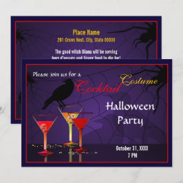 Halloween Cocktail Party Inbjudan