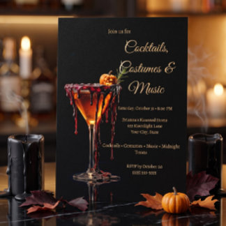Halloween Cocktail Party Inbjudan