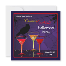 Halloween Cocktail Party-inbjudan