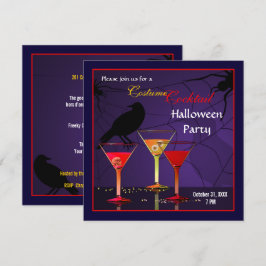 Halloween Cocktail Party-inbjudan Inbjudningar
