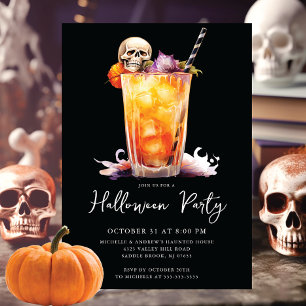 Halloween Cocktail Party-inbjudan Inbjudningar