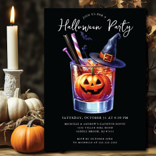 Halloween Cocktail Party-inbjudan Inbjudningar