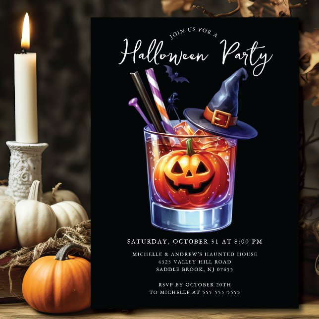 Halloween Cocktail Party-inbjudan Inbjudningar (Skapare uppladdad)