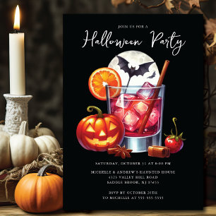 Halloween Cocktail Party-inbjudan Inbjudningar