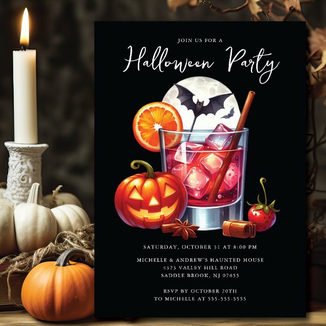 Halloween Cocktail Party-inbjudan Inbjudningar (Skapare uppladdad)