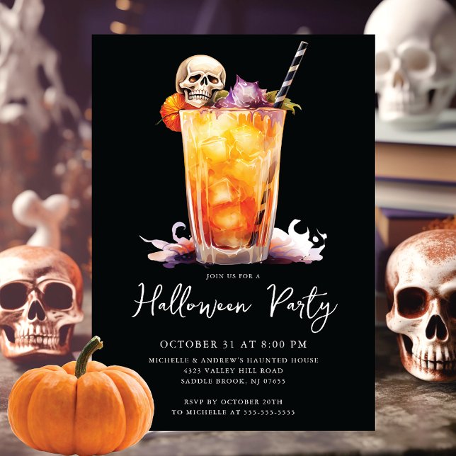 Halloween Cocktail Party-inbjudan Inbjudningar (Skapare uppladdad)