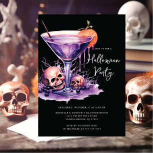 Halloween Cocktail Party-inbjudan Inbjudningar