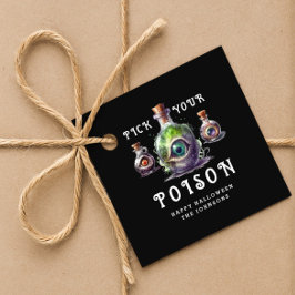 Halloween Cocktail Party Plocka din gift Gåvor Etiketter