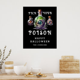 Halloween Cocktail Party Plocka din gift Poster