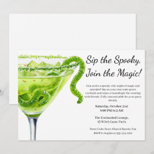 Halloween Cocktail Party Potion Magique Inbjudningar