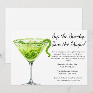 Halloween Cocktail Party Potion Magique Inbjudningar