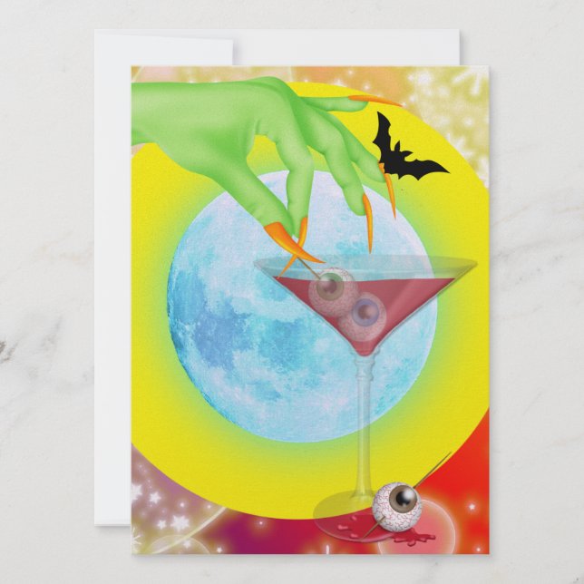 Halloween Cocktail - SRF Inbjudningar (Framsida)