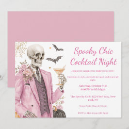Halloween Cocktailparty | Spöklik Chic Natt Inbjudningar