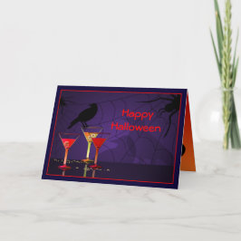 Halloween Cocktails Anpassningsbar Hälsning Kort