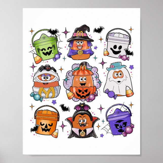 Halloween Coffee Funny Halloween Season Spooky Poster (Framsidan)