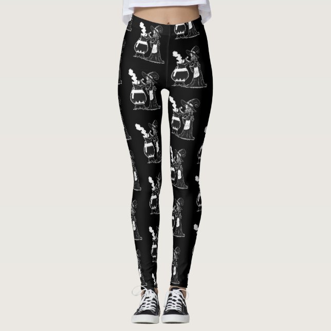 Halloween Coffee Leggings (Framsida)