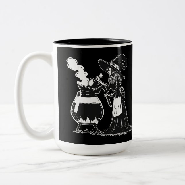 Halloween Coffee Två-Tonad Mugg (Vänster)