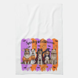 Halloween Collies Kökshandduk