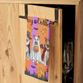 Halloween Collies Kökshandduk