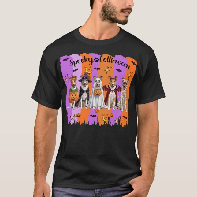 Halloween Collies T Shirt (Framsida)