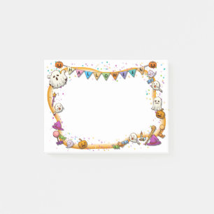 Halloween Colorful Ram Post-it Block