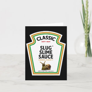 Halloween Condiment Sauce Flaska Slug Slime Sauce Kort