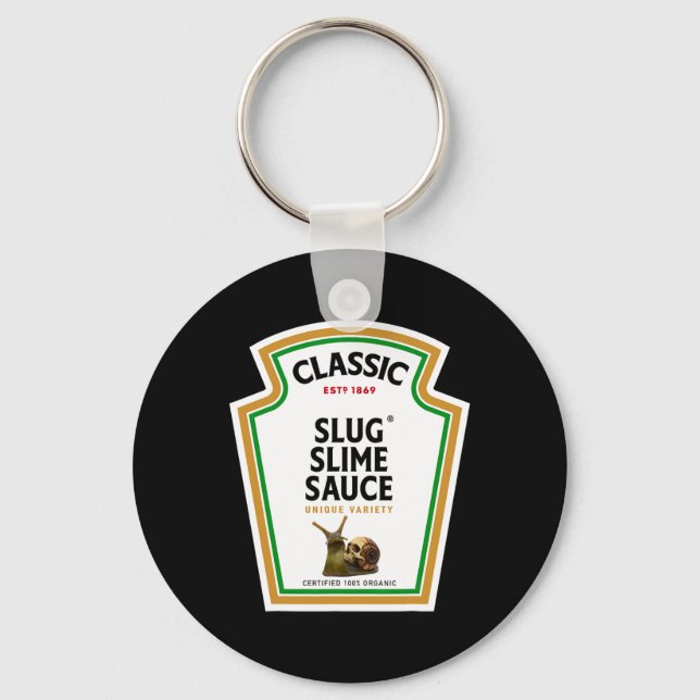 Halloween Condiment Sauce Flaska Slug Slime Sauce Nyckelring (Framsida)