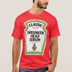 Halloween Condition Flaska Shrunken Head Serum Po T Shirt