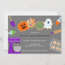 HALLOWEEN COOKIE DECORARATING PARTY INBJUDANDE