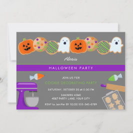 HALLOWEEN COOKIE PARTY INVICATION INBJUDNINGAR
