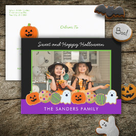HALLOWEEN COOKIES PHOTO POSTCARD VYKORT