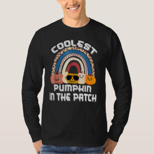 Halloween Coolaste Pumpan I Lappen Regnbåge Pumpa T Shirt