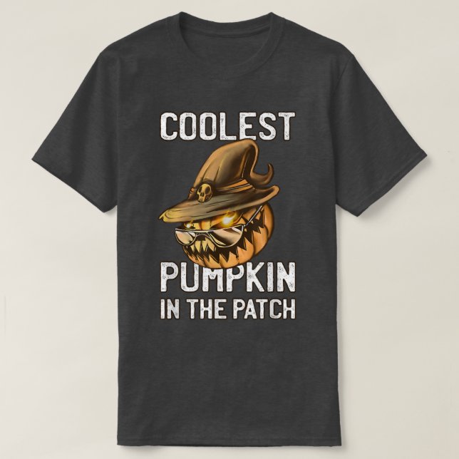Halloween Coolest Pumpkin i Patch 528 T Shirt (Design framsida)