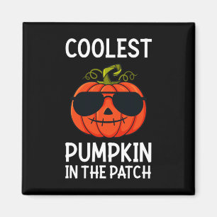 Halloween Coolest Pumpkin in Patch Roligt Boys Gi Magnet